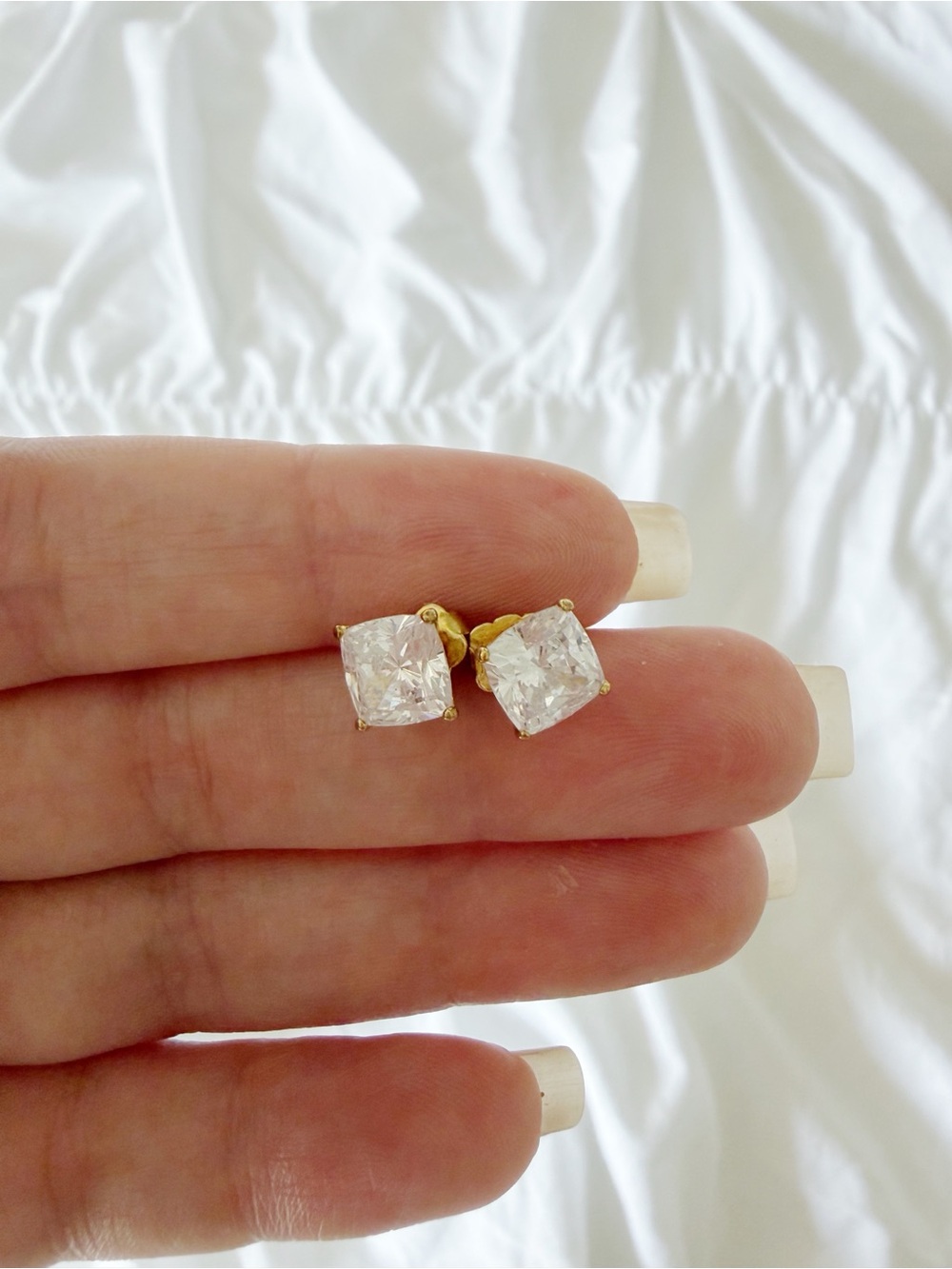 NADRI Cushion Cut Earrings